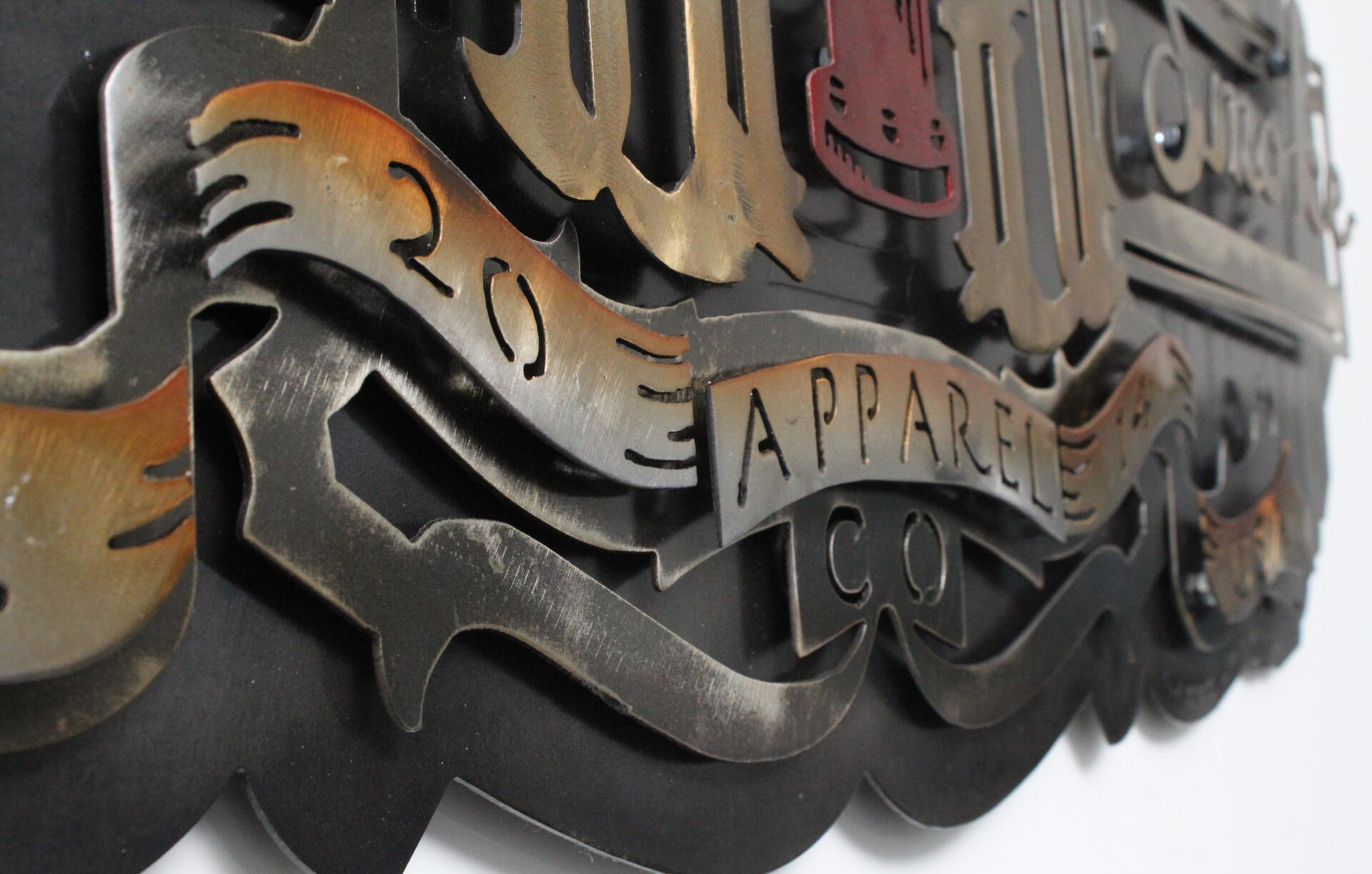 3&#39; x 2&#39; Stacked Layers - Metallic Tint - Engraving -