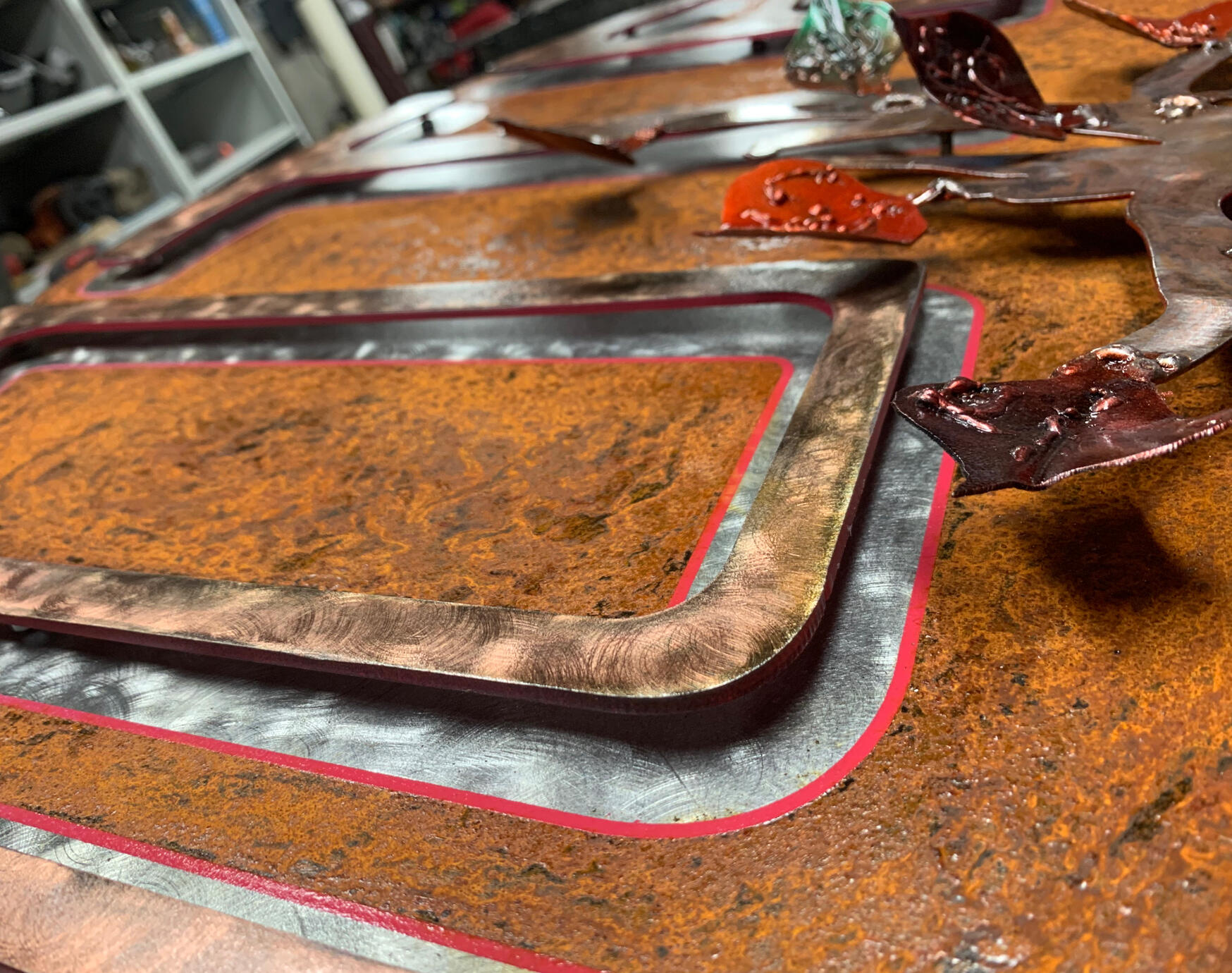 Rust - Copper patina - Stencils - Decals